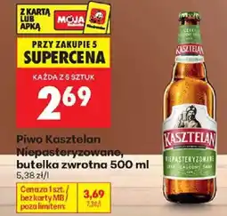 Biedronka Piwo Kasztelan Niepasteryzowane oferta