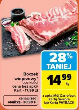 Carrefour Market Boczek wieprzowy bez kości oferta