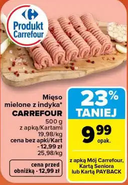 Carrefour Market Mięso mielone z indyka CARREFOUR oferta