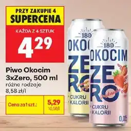 Biedronka Piwo Okocim 3xZero oferta