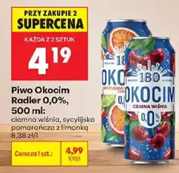 Biedronka Piwo Okocim Radler 0,0% oferta
