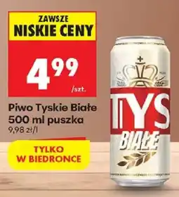 Biedronka Piwo Tyskie Białe oferta