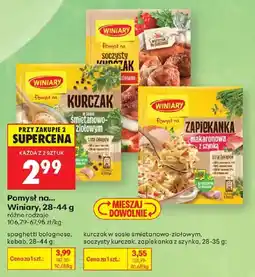 Biedronka Winiary Pomysł na... Kurczak w sosie śmietanowo-zielonym oferta