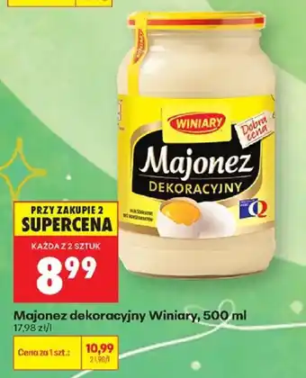 Biedronka Majonez dekoracyjny Winiary oferta