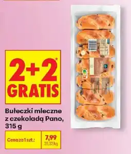 Biedronka Bułeczki mleczne z czekoladą Pano oferta