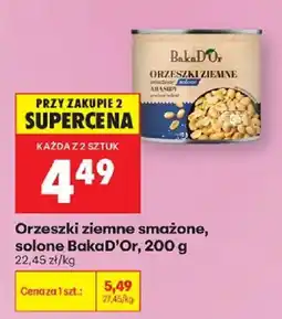 Biedronka Orzeszki ziemne smażone, solone BakaD'Or oferta