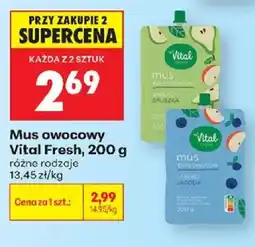 Biedronka Mus owocowy Vital Fresh oferta