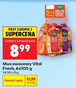 Biedronka Mus owocowy Vital Fresh oferta