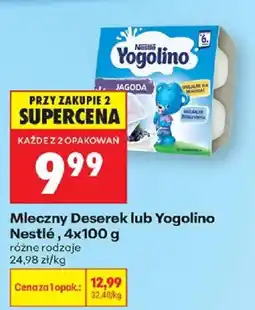 Biedronka Mleczny Deserek lub Yogolino Nestlé oferta