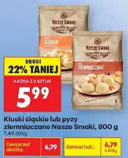 Biedronka Kluskis śląskie lub pyzy ziemniaczane Nasze Smaki oferta