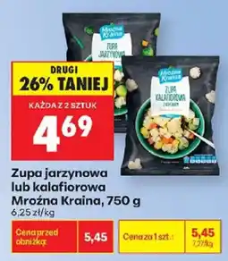 Biedronka Zupa jarzynowa lub kalafiorowa Mroźna Kraina oferta
