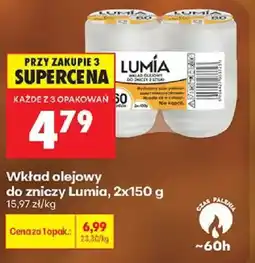 Biedronka Wkład olejowy do zniczy Lumia oferta