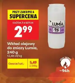 Biedronka Wkład olejowy do zniczy Lumia oferta