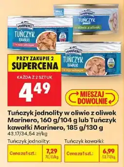 Biedronka Tuńczyk jednolity w oliwie z oliwek Marinero oferta