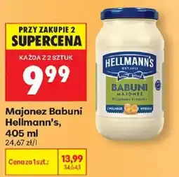 Biedronka Majonez Babuni Hellmann's oferta