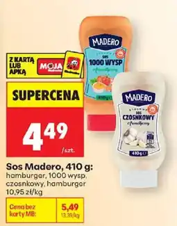 Biedronka Sos Madero, 1000 wysp, czosnkowy oferta