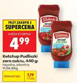 Biedronka Ketchup Pudliszki zero cukru oferta