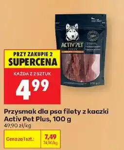 Biedronka Przysmak dla psa filety z kaczki Activ Pet Plus oferta