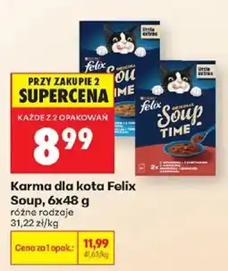 Biedronka Karma dla kota Felix Soup oferta