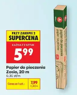 Biedronka Papier do pieczenia Zosia oferta