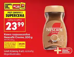 Biedronka Kawa rozpuszczalna Nescafé Crema oferta