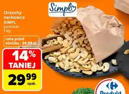 Carrefour Market Orzechy nerkowca SIMPL połówki oferta