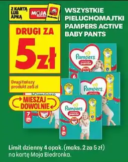 Biedronka Pieluchomajtki Pampers Active Baby Pants oferta