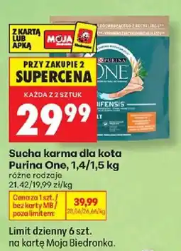 Biedronka Sucha karma dla kota Purina One oferta