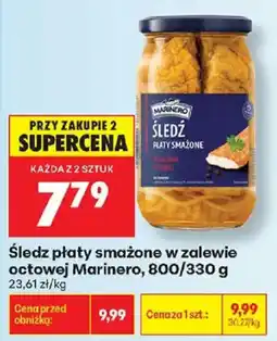 Biedronka Śledź płaty smażone w zalewie octowej Marinero oferta