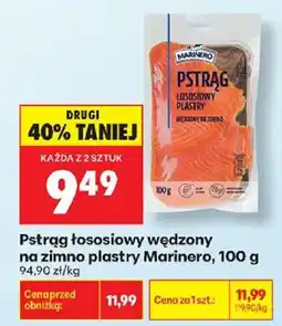 Biedronka Pstrąg łososiowy wędzony plastrы Marinero oferta