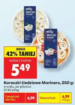 Biedronka Koreczki śledziowe Marinero oferta
