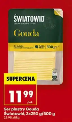 Biedronka Ser plastry Gouda Światowid oferta