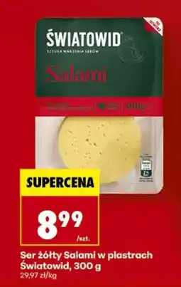 Biedronka Ser żółty Salami w plastrach Światowid oferta