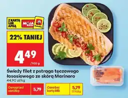 Biedronka Świeży filet z pstrąga tęczowego łososowego ze skórą Marinero oferta