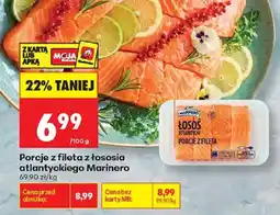Biedronka Porcje z fileta z łososia atlantyckiego Marinero oferta