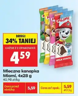 Biedronka Mleczna kanapka Miami oferta
