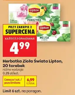 Biedronka Herbatka Zioła Świata Lipton oferta