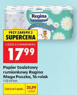 Biedronka Papier toaletowy rumiankowy Regina Mega Paczka oferta