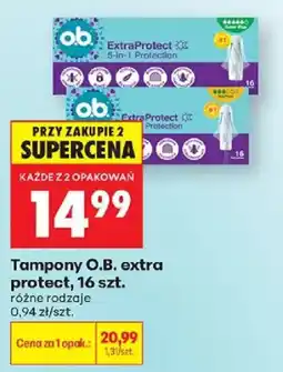Biedronka Tampony O.B. extra protect oferta