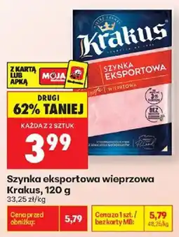 Biedronka Szynka eksportowa wieprzowa Krakus oferta