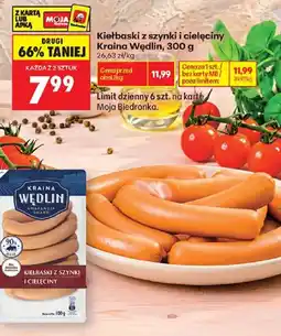 Biedronka Kiełbaski z szynki i ciełęciny Kraina Wędlin oferta