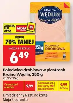 Biedronka Polędwica drobiowa Kraina Wędlin oferta
