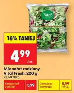 Biedronka Mix sałat rodzinny Vital Fresh oferta