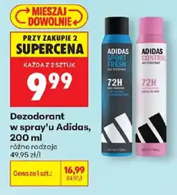 Biedronka Dezodorant w spray'u Adidas oferta