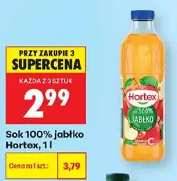 Biedronka Sok 100% jabłko Hortex oferta