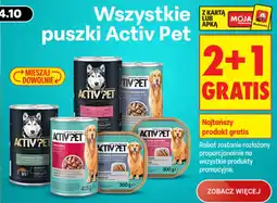 Biedronka Wszystkie puszki Activ Pet oferta