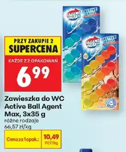 Biedronka Zawieszka do WC Active Ball Agent Max oferta