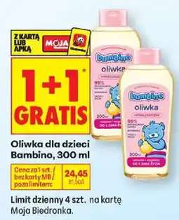 Biedronka Oliwka dla dzieci Bambino oferta