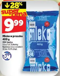 Topaz Mleko w proszku OSM Siedlce oferta