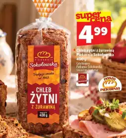 Topaz Chleb Żytni z Żurawiną Piekarnia Sokołowska oferta